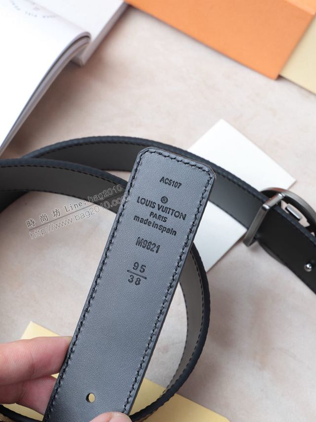 LV皮帶 經典LV腰帶系列 路易威登老花男士腰帶  xfp2105